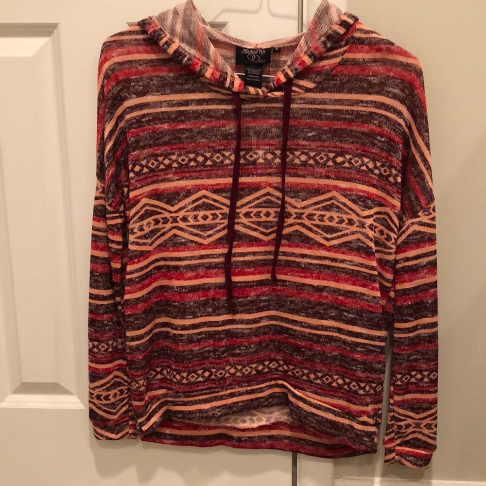 NWT Hooked Up Juniors Size S hooded sweatshirt